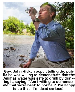 Gov drinks water